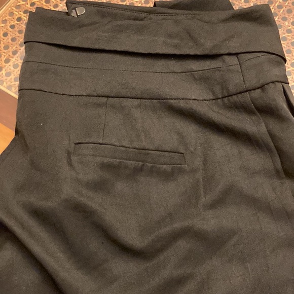 BCBG asymmetrical overlap, gathered pants or trousers. - Picture 7 of 7